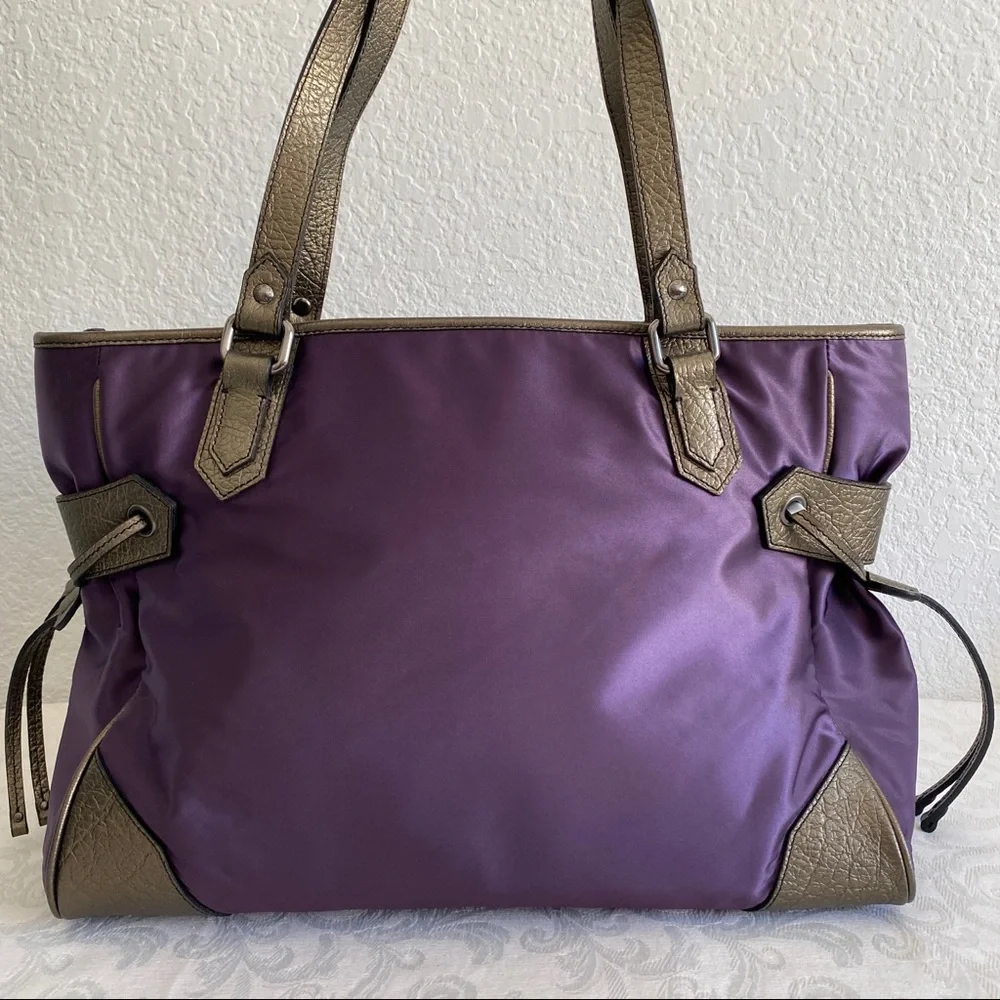 Burberry nylon leather